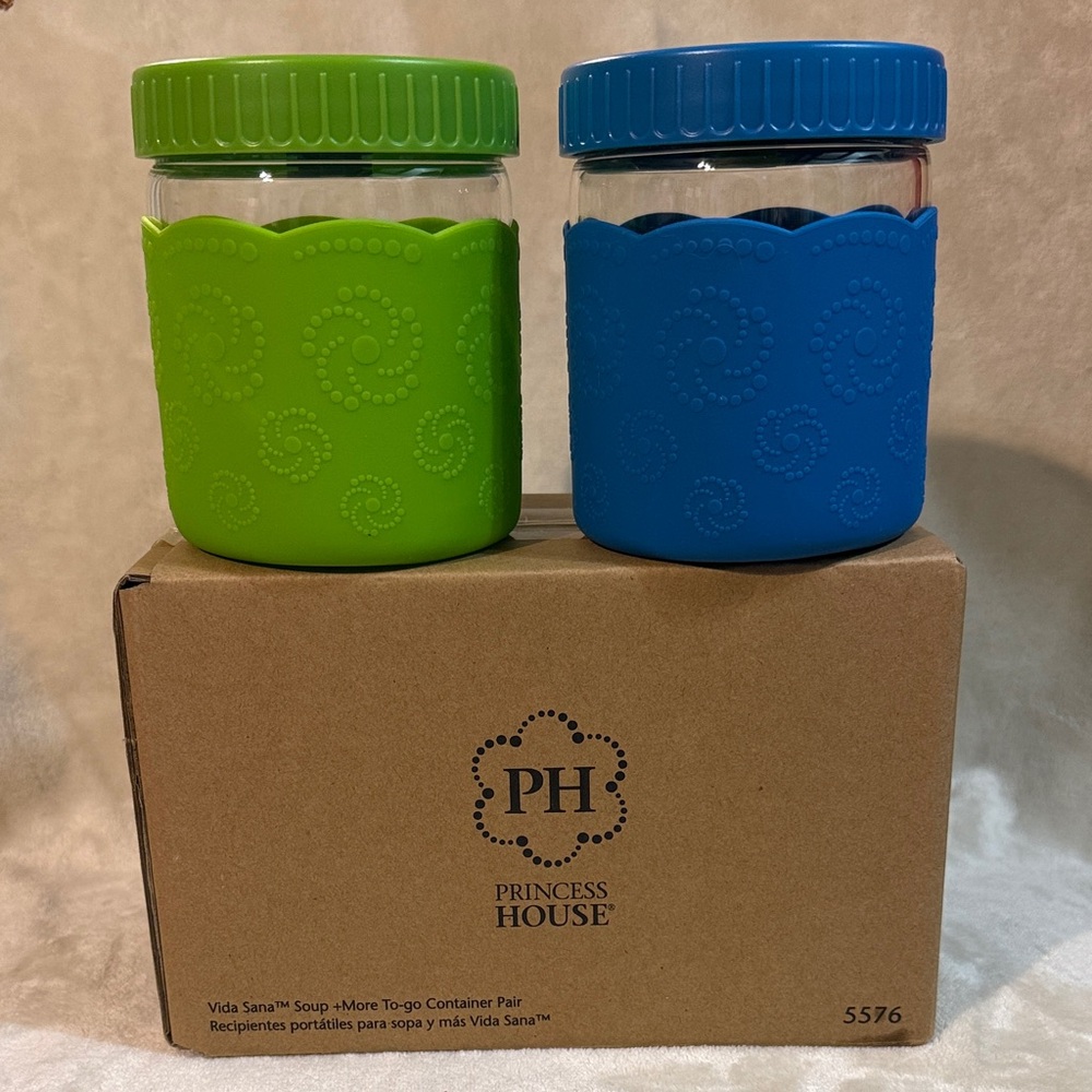 Princess House Brand New Glads Storage Jars